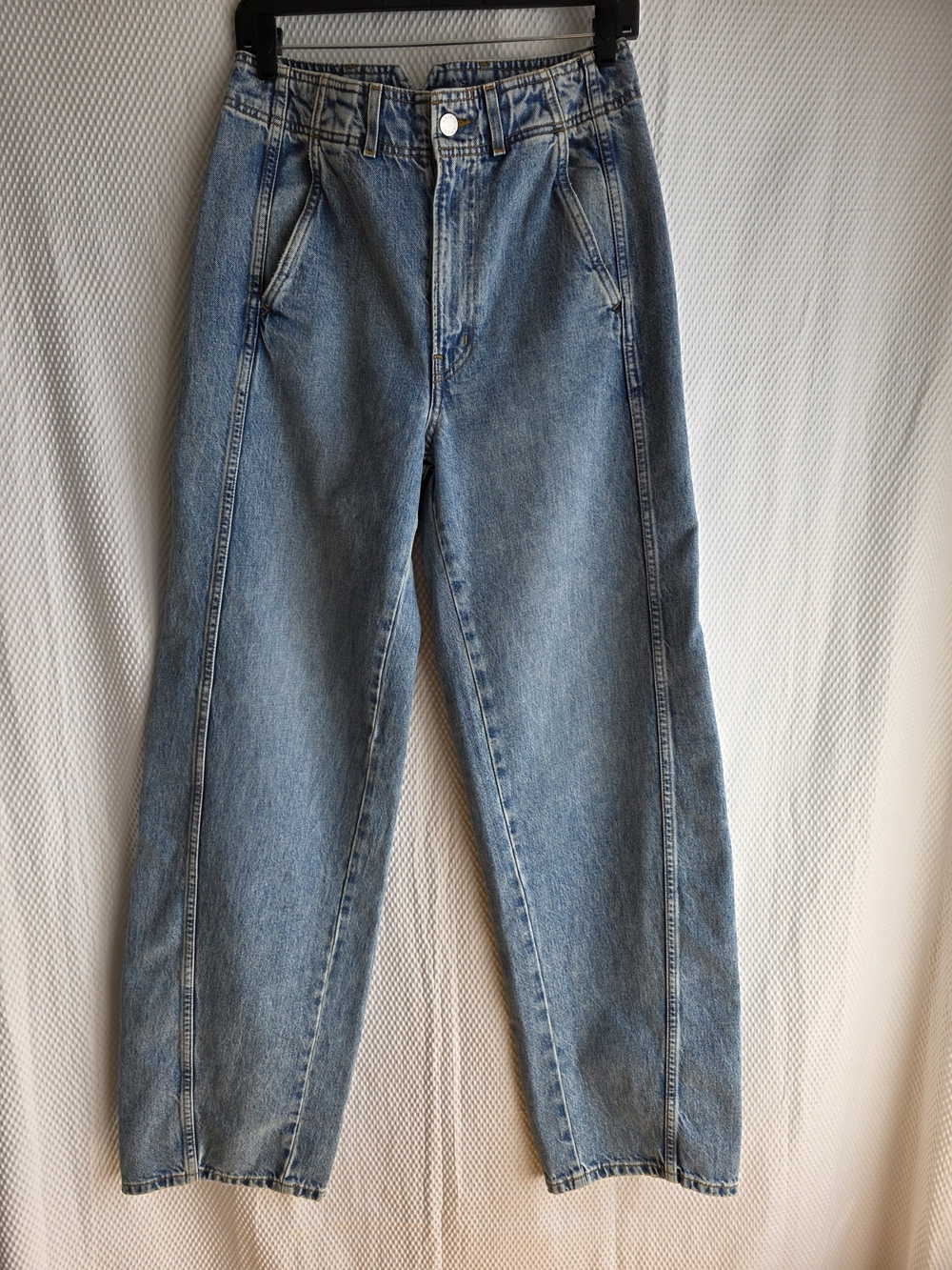 NWT Apiece Apart Meridian Slouchy Wide Barrel Leg Jeans Austin Wash Size 28